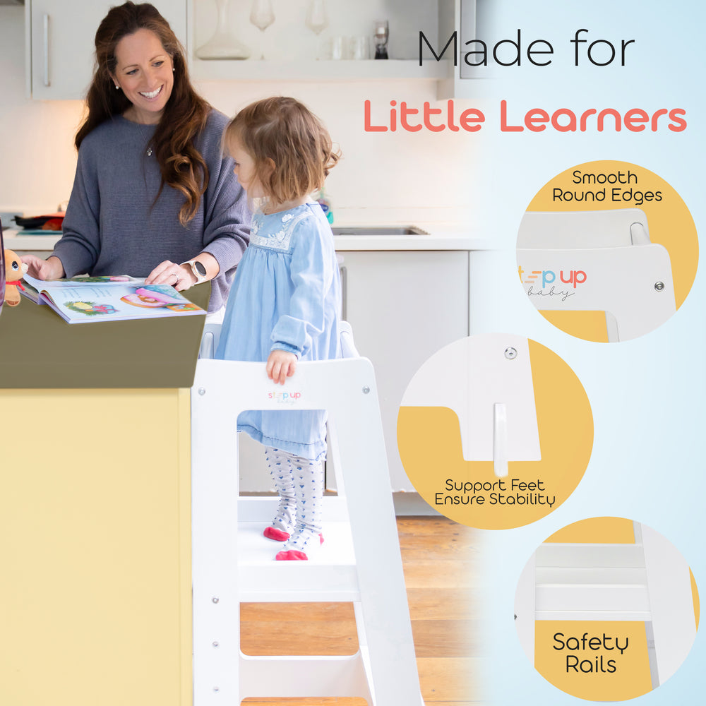 Stepup Baby step stool mother and toddler time learning